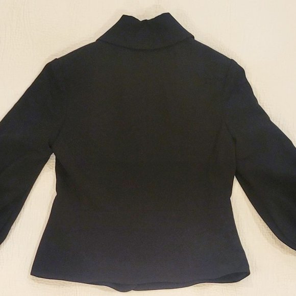 Size 2: CAbi Abbott Puff Sleeve Blazer Style 3027 - Picture 3 of 4